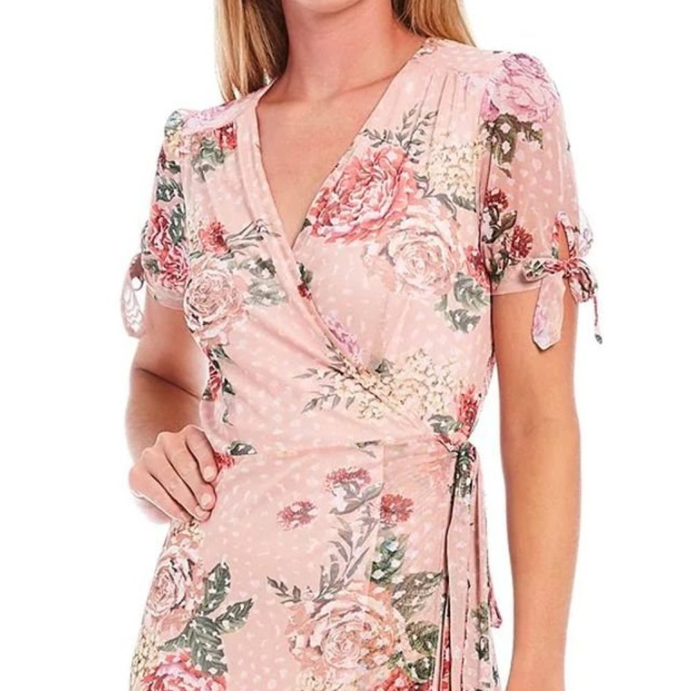 Betsey Johnson Pink Floral Maxi Dress